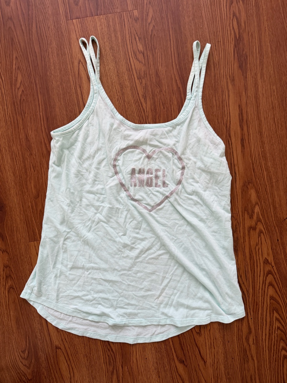 Victoria's Secret Mint Green Angel Heart Double-Strap Tank
